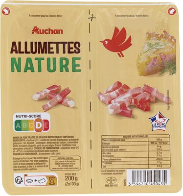 Allumettes nature qualité supérieure