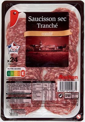 Saucisson sec tranché au Comté