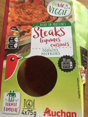 Steaks légumes cuisinés