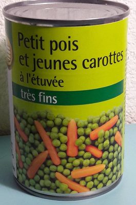 Petit pois et jeunes carottes