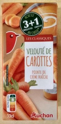 Velouté de carottes pointe de crème fraîche