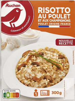 Risotto au poulet et aux champignons