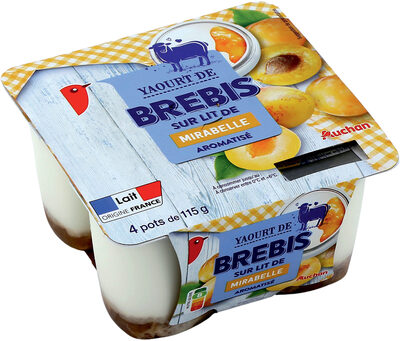 Yaourt au lait de brebis sur lit de mirabelle