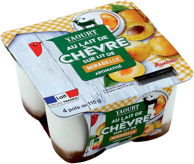 Yaourt au lait de chèvre sur lit de mirabelle