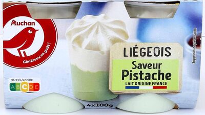 Auchan coeur liegeois saveur pistache