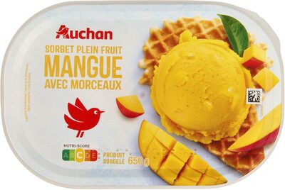 Plein fruit - Sorbet mangue - avec morceaux