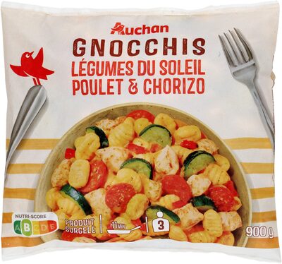 Gnocchis légumes du soleil poulet et chorizo