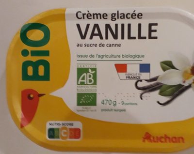 Crème glacée vanille au sucre de canne