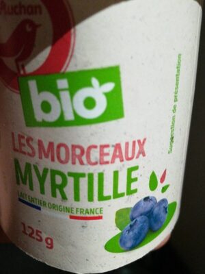 Les morceaux myrtille