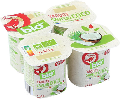 Yaourt saveur coco lait entier origine France bio