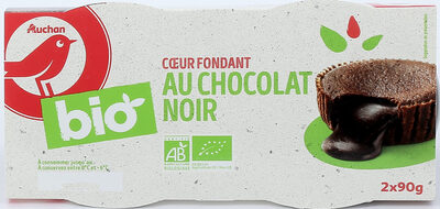 Coeur fondant au chocolat noir BIO 2x90g