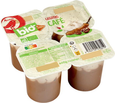 Auchan bio liegeois cafe 4x100g