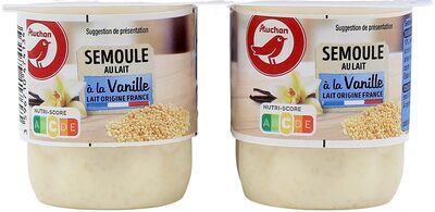 Semoule au lait à la vanille 4x115g