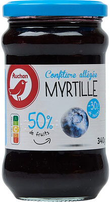 Confiture de myrtilles allégée en sucres