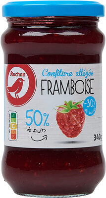 Confiture de framboises allégée en sucres