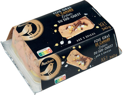 Foie gras de canard entier du Sud-Ouest aux 5 épices
