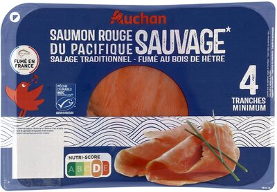 Saumon rouge du Pacifique fumé au bois de hêtre - sauvage - MSC