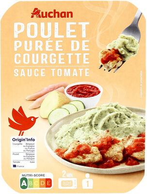 Poulet et puree de courgette