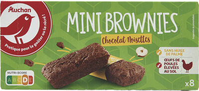 Mini brownies chocolat noisettes