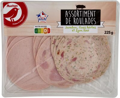 Assortiment de roulades. Jambon, fines herbes et Lyon fine.