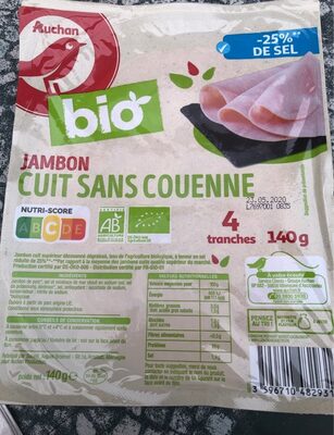 Jambon cuit sans couenne