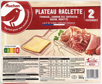 PLATEAU RACLETTEFromage - Jambon cuit - Jambon sec supérieur - Miche au poivre - Coppa