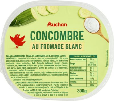Concombre au fromage frais