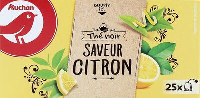 Thé noir saveur citron
