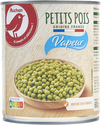 Petits pois doux vapeur