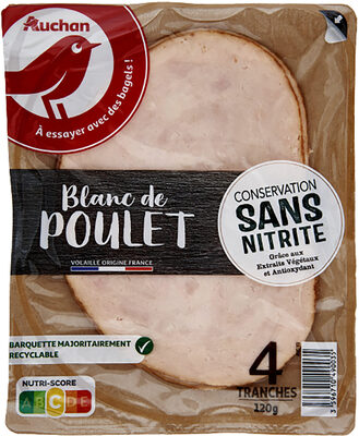 Blanc de poulet supérieurConservation sans nitrite*