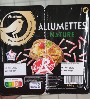 Lardons nature qualité supérieure Label Rouge