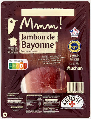 JAMBON DE BAYONNE Grandes Tranches