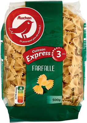 Pâtes alimentaires de qualité supérieure à cuisson express : coudes rayés, macaroni, coquillettes, torti, farfalles, spaghetti