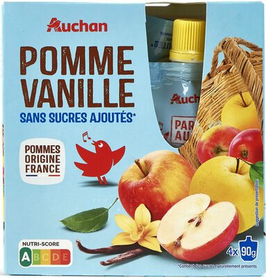 Pomme Vanille Sans sucres ajoutés**Contient des sucres naturellement présents