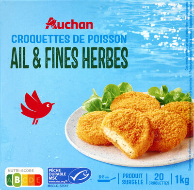 Croquettes de poisson ail et fines herbes