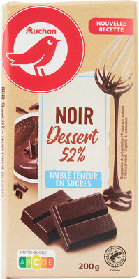 Noir dessert 52% Faible teneur en sucres