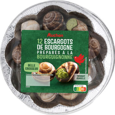 12 Escargots de Bourgogne préparés à la Bourguignonne, belle grosseur