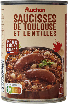 Saucisses de Toulouse aux Lentilles