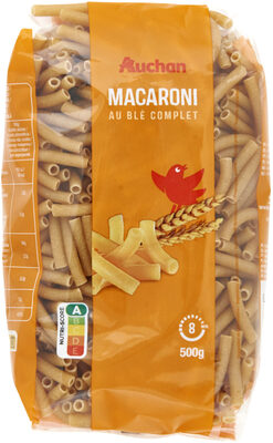 Macaroni au blé complet