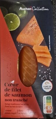 Coeur de filet de saumon Non Tranchésalage traditionnel au sel secfumé au bois de hêtre.