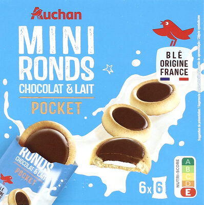 Mini ronds chocolat et lait - Pocket