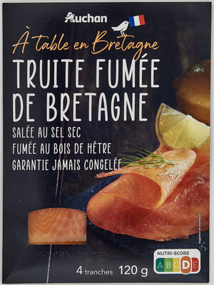 Truite Fumée de Bretagne - salée au sel sec - fumée au bois de hêtre
