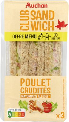 Poulet rôti crudités