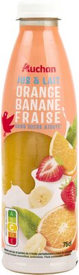 JUS et LAIT ORANGE BANANE FRAISE