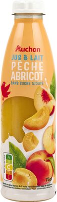 JUS et LAIT PÊCHE ABRICOT