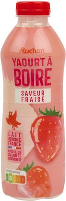 Yaourt à boire saveur fraise