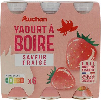 Yaourt à boire saveur fraise