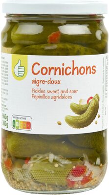 Pouce cornichons aigre doux 360g