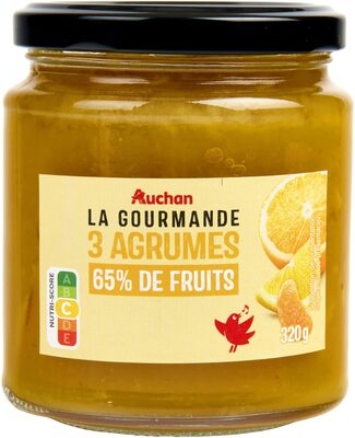 La Gourmande 3 Agrumes65% de fruits