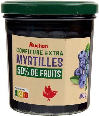 Confiture Extra Myrtilles 50% de fruits